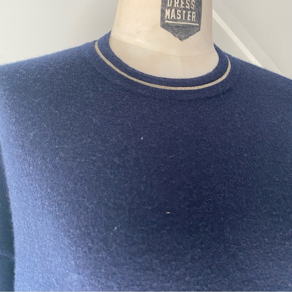 Ted Baker Wool Blend Crew Neck Sweater with Gold Piping - 0 - Picture 5 of 13